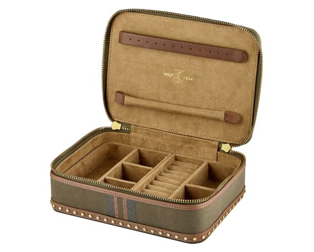 Ida Travel Zip Jewellery Case