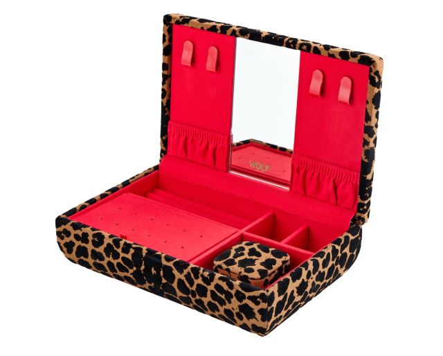 Savanna Leopard Print Medium Jewelry Box