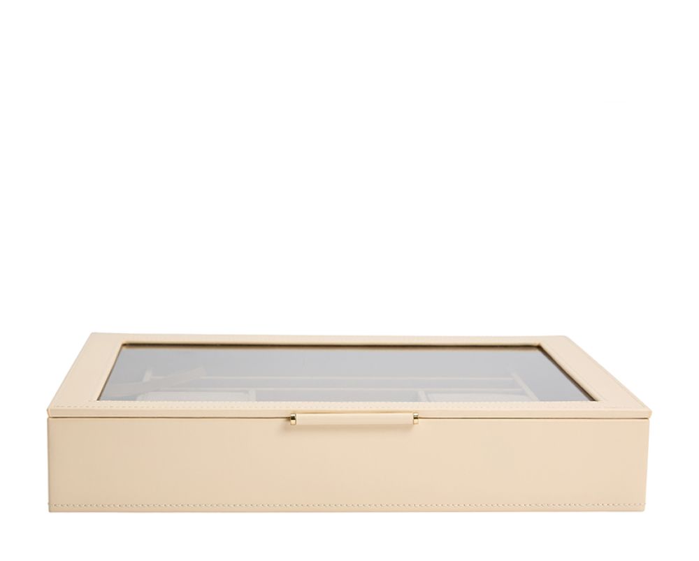 Sophia Jewelry Box with Window - Ivory