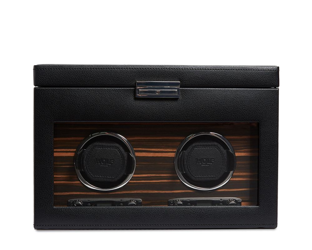 Roadster Double Watch Winder with Storage