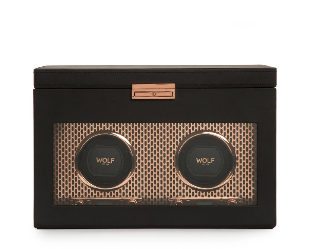 Axis Double Watch Winder With Storage