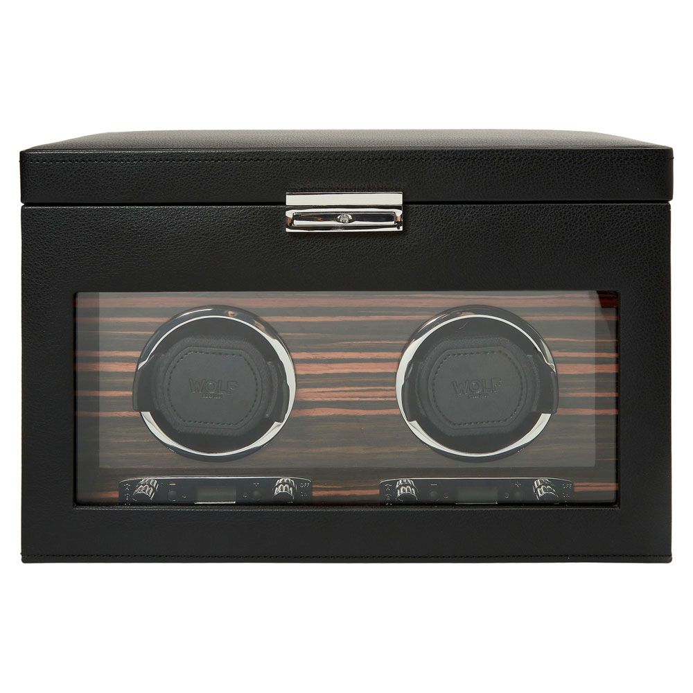 Roadster Double Watch Winder with Storage | WOLF