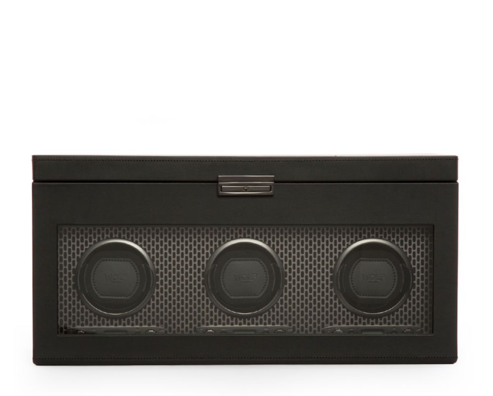 Axis Triple Watch Winder With Storage