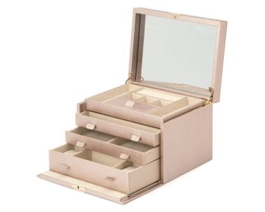 ⇒ Boîte à Bijoux Wolf 1834 - Sophia Jewelry Box w/ Window- Vert Forêt -  392412