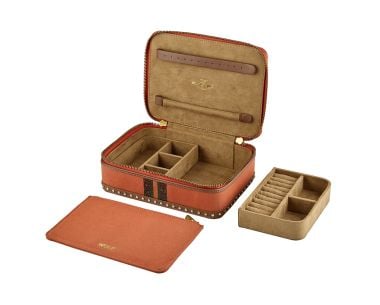 Ida Travel Zip Jewelry Case