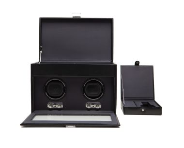 Heritage Double Watch Winder with Storage