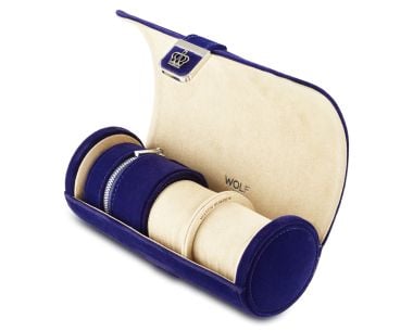 Royal Asscher Double Watch Roll with Jewellery Storage