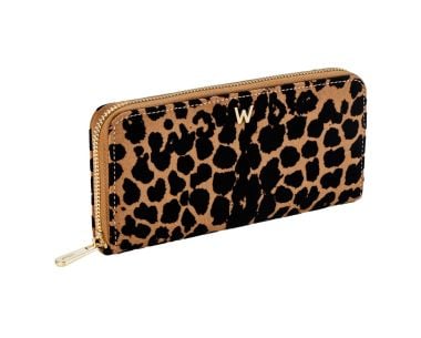 Savanna Leopard Print Long Zip Wallet