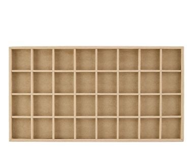 Vault Luxe earring insert in pewter, with individual compartments