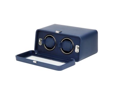 Windsor Double Watch Winder - Navy