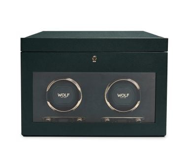 British Racing Double Watch Winder with Storage