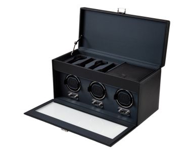 Heritage Triple Watch Winder with Storage