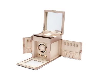 Palermo Single Watch Winder with Jewellery Storage