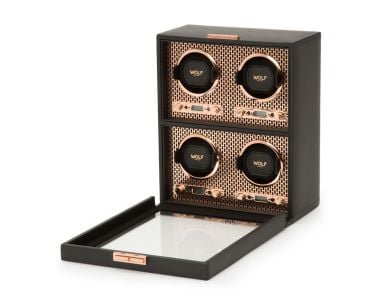 Quad Watch Winder Boxes: Winders For Four Watches | WOLF Quad Watch Winder Boxes: Winders For Four Watches | WOLF