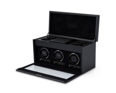 British Racing Triple Watch Winder with Storage