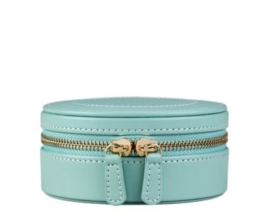 WOLF X Fiona Howard Sophia Round Zip Case - Jade Fruit Botanical