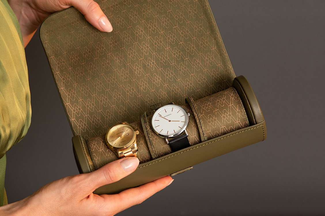 WOLF Earth Triple Watch Roll WOLF Earth Triple Watch Roll