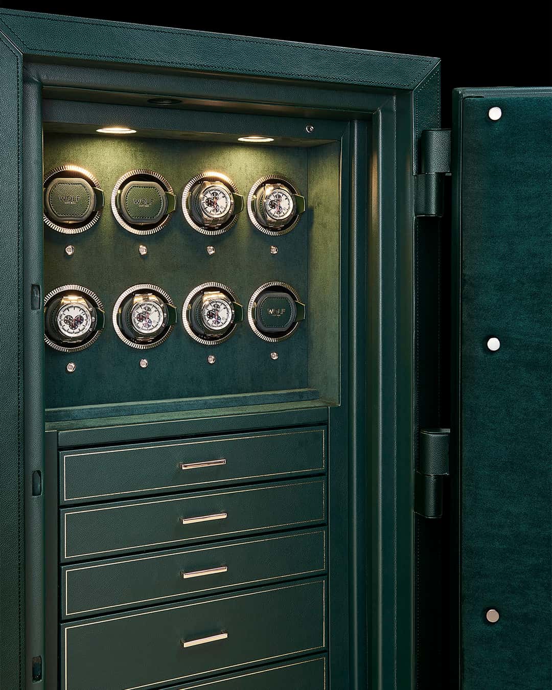 Athos Safe 8 Piece watch winder with drawers Athos Safe 8 Piece watch winder with drawers