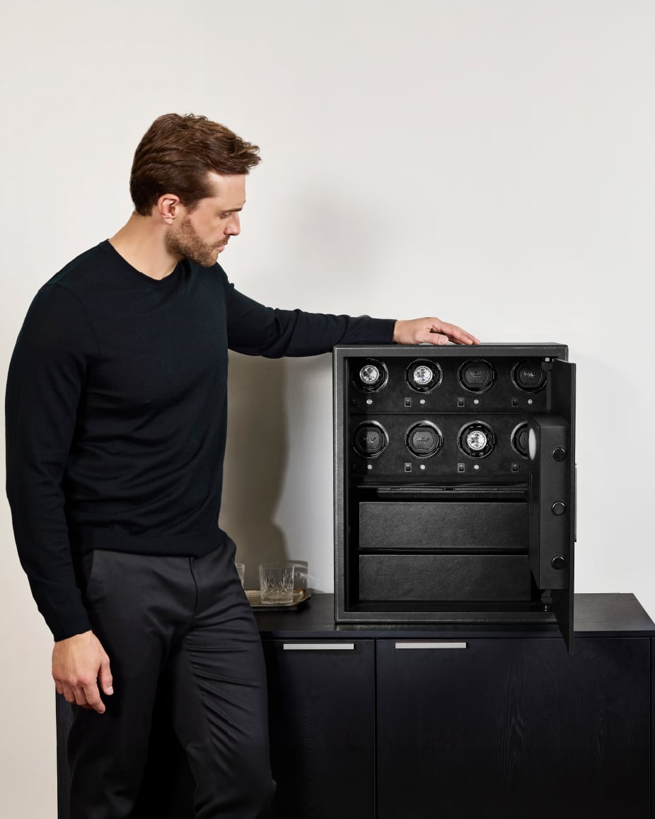 The Den 8 Piece Watch Winder Safe The Den 8 Piece Watch Winder Safe
