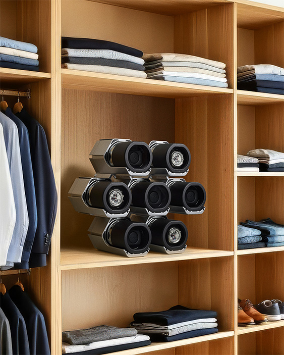 Rocket Docking Station in bookcase - lifestyle shot Rocket Docking Station in bookcase - lifestyle shot